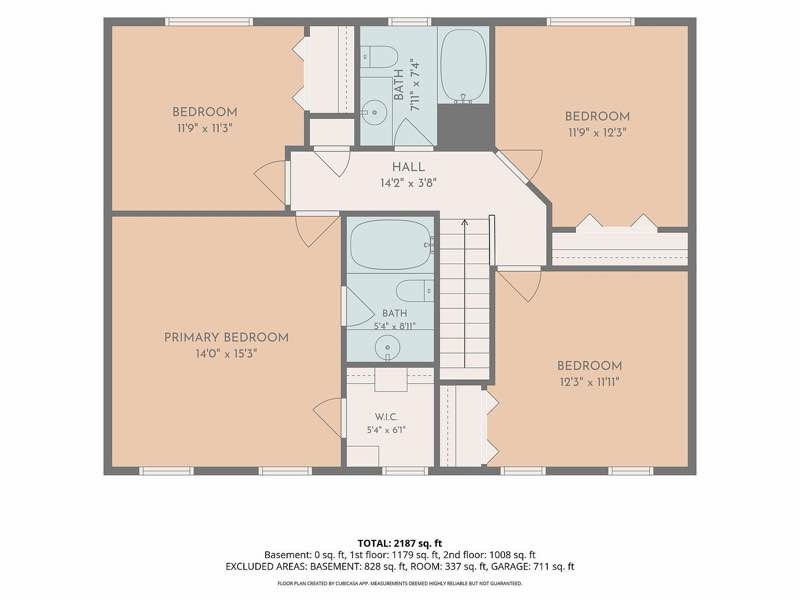 Floor plan: Upper level